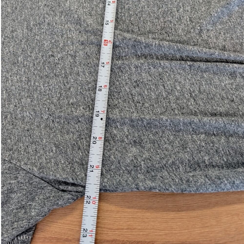 The Great. T-Shirt Dress Womens 3/L Heather Grey Short Sleeve Relaxed Midi/Maxi - Picture 8 of 12